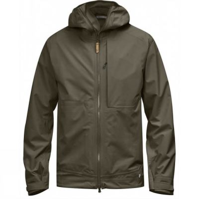 Chaquetas Fjallraven Abisko Eco-Shell Hombre - Verde Oliva - Chile TOD571802